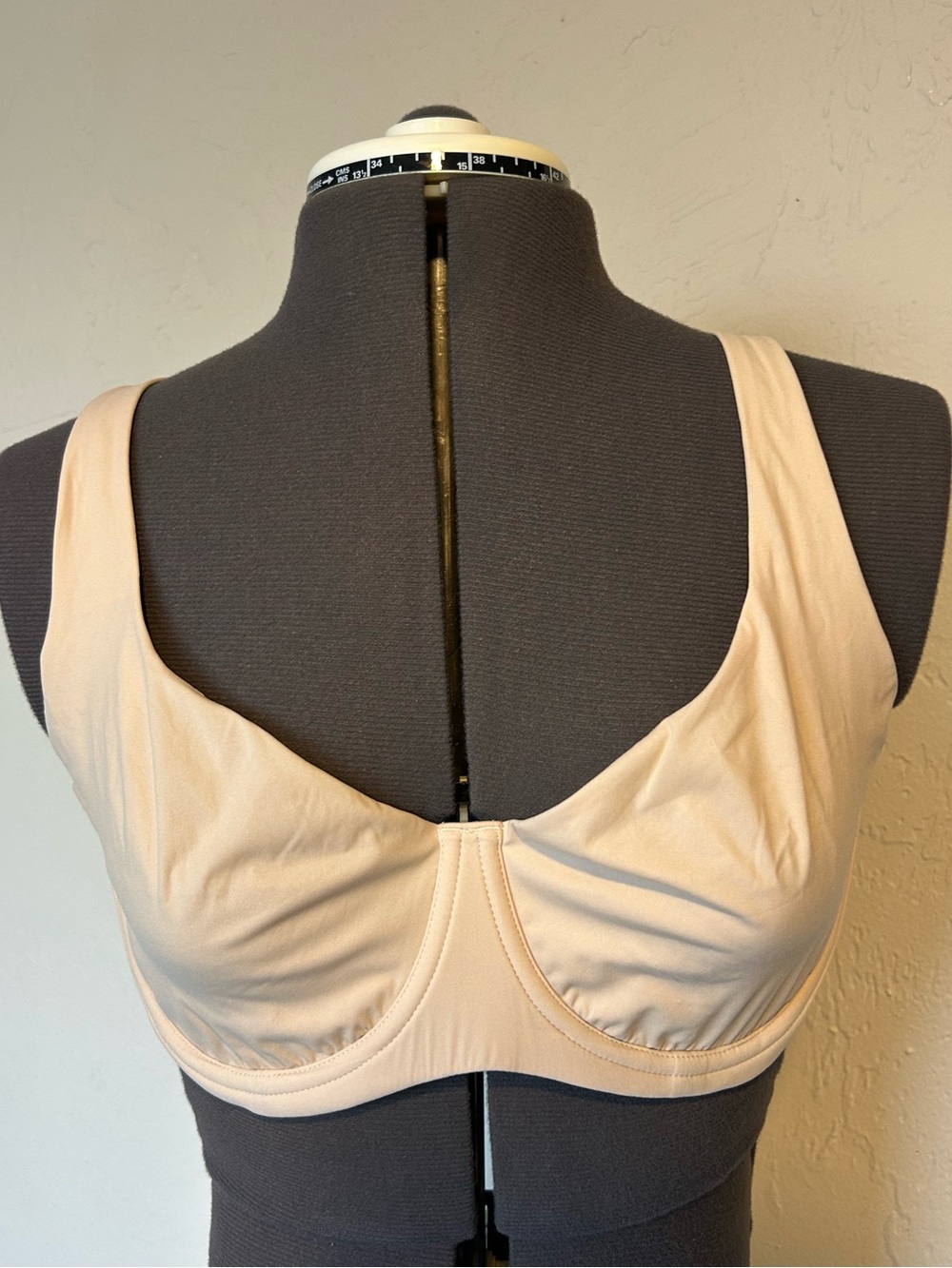 Dobreva Bra 40C (40 Band C Cup) Beige Nylon Classic Everyday MPN (1933)
